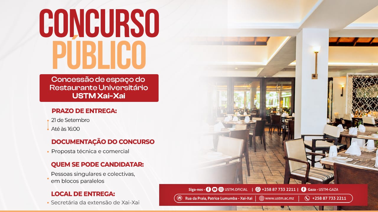 CONCURSO PÚBLICO – USTM XAI-XAI  